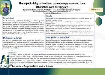The Impact Of Digital Health On Patients Experience And Their Satisfaction With Nursing Care
