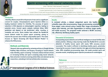 Sperm screening with neural networks model