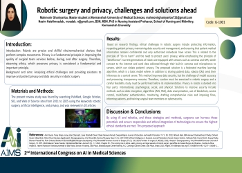 Robotic surgery and privacy, challenges and solutions ahead