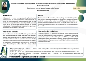 Computer-based decision support applications and machine learning for the prevention and treatment of childhood obesity