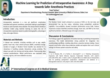 Machine Learning for Prediction of Intraoperative Awareness: A Step towards Safer Anesthesia Practices