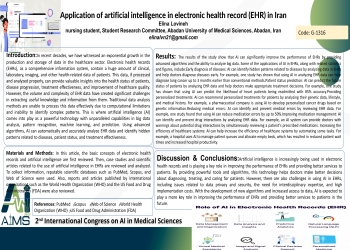 Application of artificial intelligence in electronic health record (EHR) in Iran