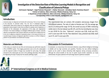 Investigation of the Detection Rate of Machine Learning Models in Recognition and Classification of Colorectal Polyps