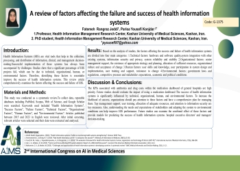 A review of factors affecting the failure and success of health information systems
