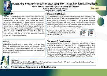 Investigating blood perfusion to brain tissue using  SPECT images based artificial intelligence