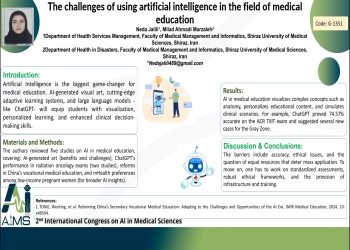 The challenges of using artificial intelligence in the field of medical education