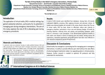 The role of virtual reality in pain relief in emergency interventions, a review study