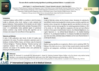 The most effective machine learning algorithms in predicting gestational diabetes: A systematic review