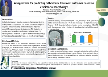 AI algorithms for predicting orthodontic treatment outcomes based on craniofacial morphology