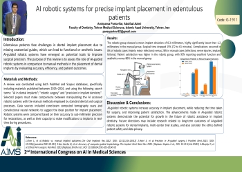 AI robotic systems for precise implant placement in edentulous patients
