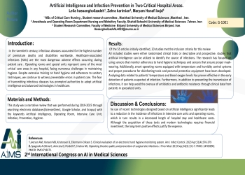 Artificial Intelligence and Infection Prevention in Two Critical Hospital Areas