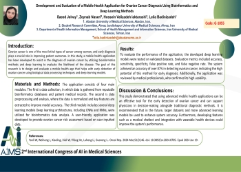 Development and Evaluation of a Mobile Health Application for Ovarian Cancer Diagnosis Using Bioinformatics and Deep Learning Methods