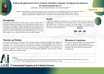 Mobile health application for self-care of patients with diabetic retinopathy: Development and validation of the required minimum data set.