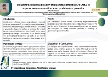 Evaluating the quality and usability of responses generated by GPT Chat AI in response to common questions about prostate cancer prevention