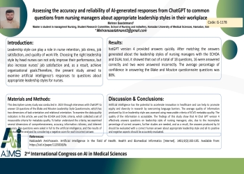 Assessing the accuracy and reliability of AI-generated responses from ChatGPT to common questions from nursing managers about appropriate leadership styles in their workplace