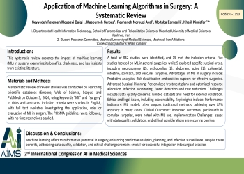 Application of Machine Learning Algorithms in Surgery: A Systematic Review