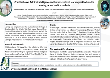 Combination of Artificial Intelligence and learner-centered teaching methods on the learning rate of medical students