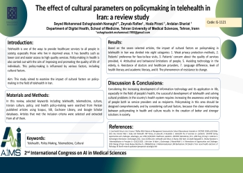 The effect of cultural parameters on policymaking in telehealth in Iran: a review study