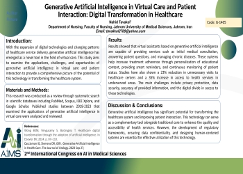 Generative Artificial Intelligence in Virtual Care and Patient Interaction: Digital Transformation in Healthcare