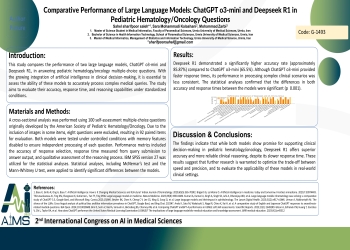 Comparative Performance of Large Language Models: ChatGPT o3-mini and Deepseek R1 in Pediatric Hematology/Oncology Questions