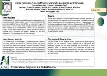 Artificial Intelligence in Personalized Medicine: Advancing Precision Diagnostics and Therapeutics 