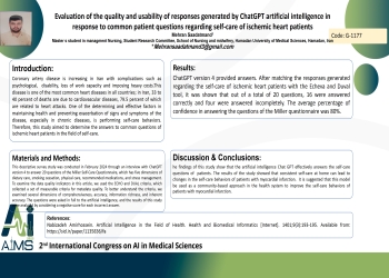 Evaluation of the quality and usability of responses generated by ChatGPT artificial intelligence in response to common patient questions regarding self-care of ischemic heart patients
