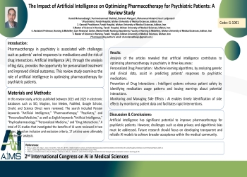The Impact of Artificial Intelligence on Optimizing Pharmacotherapy for Psychiatric Patients: A Review Study