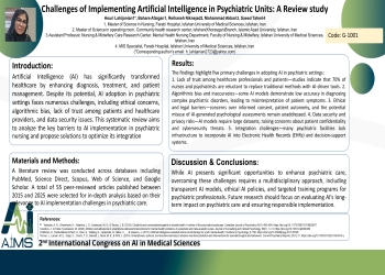 Challenges of Implementing Artificial Intelligence in Psychiatric Units: A Review study