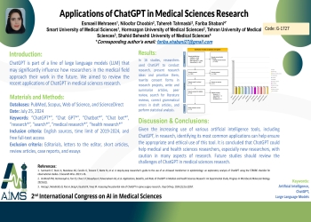 Applications of ChatGPT in Medical Sciences Research