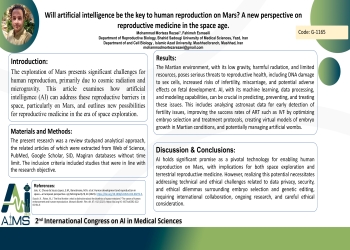 Will artificial intelligence be the key to human reproduction on Mars? A new perspective on reproductive medicine in the space age.