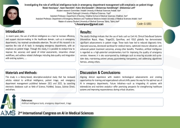 Investigating the role of artificial intelligence tools in emergency department management with emphasis on patient triage