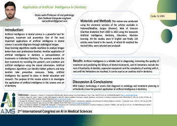 Application of Artificial  Intelligence In Dentistry