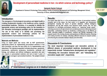 Development of  personalized medicine in Iran: via which science and technology policy?
