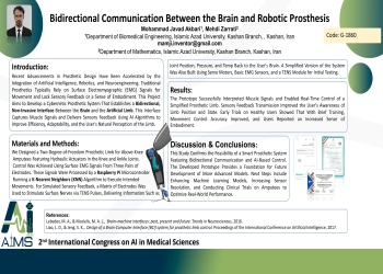 Design and Evaluation of an Artificial Intelligence-Based Cybernetic System for Establishing Bidirectional Communication Between the Brain and Robotic Prosthesis