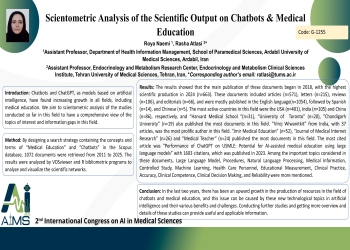 Scientometric Analysis of the Scientific Output on Chatbots & Medical Education 