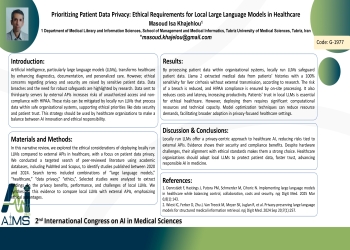 Prioritizing Patient Data Privacy: Ethical Requirements for Local Large Language Models in Healthcare