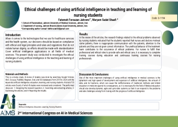 Ethical challenges of using artificial intelligence in teaching and learning of nursing students