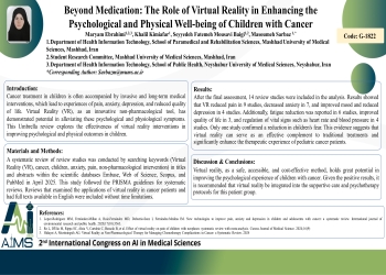 Beyond Medication: The Role of Virtual Reality in Enhancing the Psychological and Physical Well-being of Children with Cancer