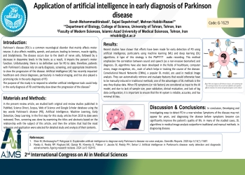 Application of artificial intelligence in early diagnosis of Parkinson disease