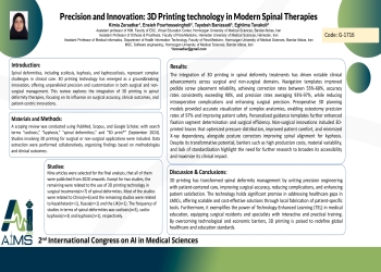 Precision and Innovation: 3D Printing technology in Modern Spinal Therapies