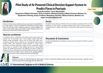 Pilot Study of AI-Powered Clinical Decision Support System to Predict Flares in Psoriasis