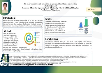 The role of explainable models in the clinical acceptance of AI-based decision support systems