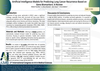 Artificial Intelligence Models for Predicting Lung Cancer Recurrence Based on Gene Biomarkers: A Review