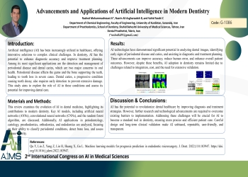 Advancements and Applications of Artificial Intelligence in Modern Dentistry