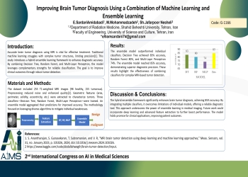 Improving Brain Tumor Diagnosis Using a Combination of Machine Learning and Ensemble Learning